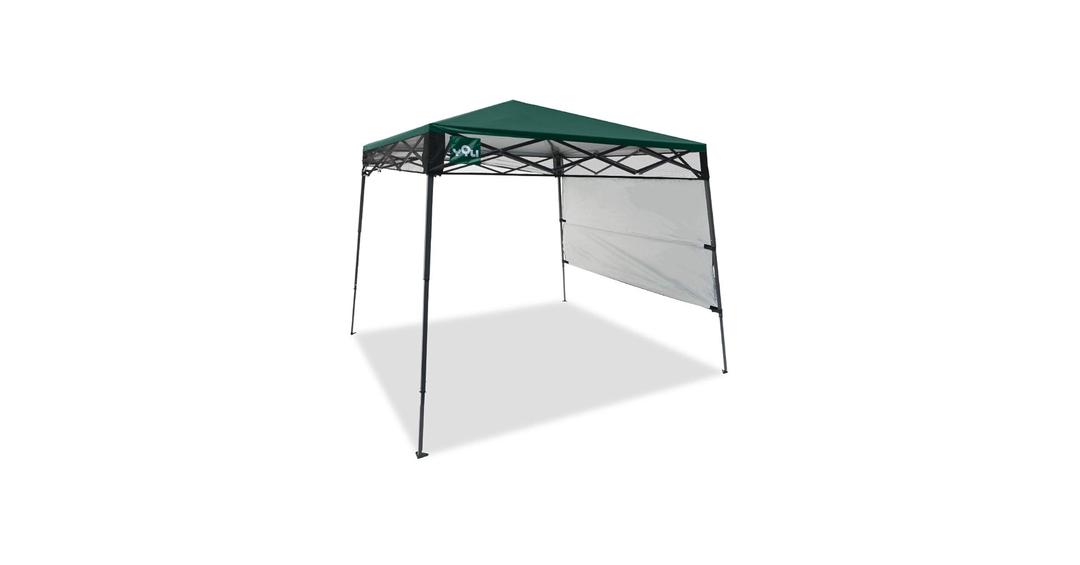 LiteTrek 36 SQ FT 99% UV  Canopy Tent, 7X7 Bag and 4 Piece Spike Set, Forest Green