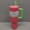 Simple Modern 40 oz Trek Tumbler with Handle and Straw Lid | Cup Holder Friendly Insulated Stainless Steel Travel Mug | Watermelon Splash