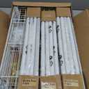 Ulif H4 Mini Portable Closet, 4 Tiers Freestanding Clothing Garment Rack for Small Space, Metal Clothes Wardrobe System for Bedroom, 23.6" W x 14" D x 76.4" H, Load 502 lbs, White