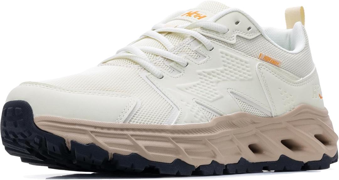 Mens Running Shoes Tennis Hiking Shoes Trail Running Shoes for Men FALKON 1.0 Non-Slip Gym Jogging Road Running Shoes Cross-Training Athletic Sport Workout Outdoor Fashion Sneakers Size US 7-12 (8, Beigewhite)