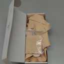 OEAK Womens Wireless Jelly Bras Scalloped Push Up No Underwire Bralette Supportive Tshirt Bra Seamless Comfortable Bras (Large, Beige Nude)