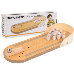 Mini Desktop Bowling Game - Portable Hand-Eye Coordination & Focus Training Toy for Kids and Adults - Perfect for Home, Office, and Travel