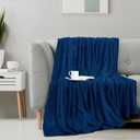 Utopia Bedding Navy Fleece Blanket King Size Lightweight Fuzzy Soft Anti-Static Microfiber Bed Blanket (90x102 Inch)