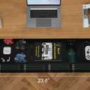 Large Under Desk Mounted Sliding Drawer with Pencil Tray and 60 Degree Tilt Panel to Pull Out, 26'' Long & 13'' deep Large Storage Organizer for Sit Stand Workstation
