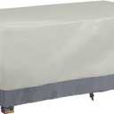 Patio Coffee Table Cover, Waterproof Rectangular Small Side Table Cover for Outdoor Furniture 42L x 24W x 18H inch (Beige)