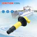 KLC Set of 3 Ignition Coil Pack 290664020 296000307 420664020 Compatible with SeaDoo GTX GTI GTS RXP RXT RXP WAKE 130 155 215 255 260 RENTAL All 4-TEC Models 2002-2016