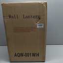 Large Outdoor Wall Lantern Sconce, 16.3 Inch Tall Modern Outdoor Wall Light Fixture, Anti-Rust Exterior Lighting Lamp, Waterproof Exterior Lighting with clear glass for Porch, Entryway, Garage (White)