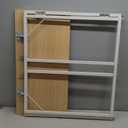 alawooder Folding Desk - 31.5" Wood Top Foldable Desk for Small Spaces | No Assembly Required Compact Desk for Home Office, Writing, and Study