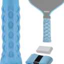 2 x Pickleball Paddle Grip with 5.25" - Enhanced Pickle Ball Grips Overgrip for Vibration Reduction & Precision Control (Light Blue)