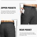 Rdruko Men's Fleece Joggers Pants Winter Warm Sweatpants with Zipper Pockets Athletic Running Gym Workout (Black, M)