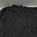 Jumppmile Cropped Sweater for Women Knit Crewneck Long Sleeve Crop Sweater Pullover for 2025 Fall Winter Fashion Outfits (Medium, Black)