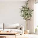Realead 8ft Tall Faux Olive Tree - Realistic Large Olive Trees Artificial Indoor - Fake Olive Tree with Natural Trunk and Lifelike Leaves for Morden Home Office Decor