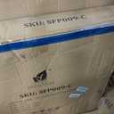 SUNCREAT 42" Outdoor Portable Fire Pit with Spark Screen, Fire Poker, Wood Burning Patio Fire Pits with Protective Ring, Black