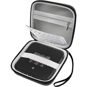Hard Travel Router Case for NETGEAR Nighthawk M5 M6 Pro 5G Mobile Hotspot with WiFi 6 (MR5200, MR5100)/ M1 Mobile Hotspot 4G LTE Router MR1100 (Box Only) (Black)