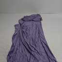Memoriesea Women's Sexy One Shoulder High Split Cocktail Wedding Party Maxi Dress (Large, Purple)