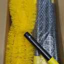 Gutter Cleaning Tools from The Ground, 10 FT Gutter Cleaning Brush with Telescopic Pole, Long Reach Gutter Guard Roofing Tool for Removing Leaves and Debris