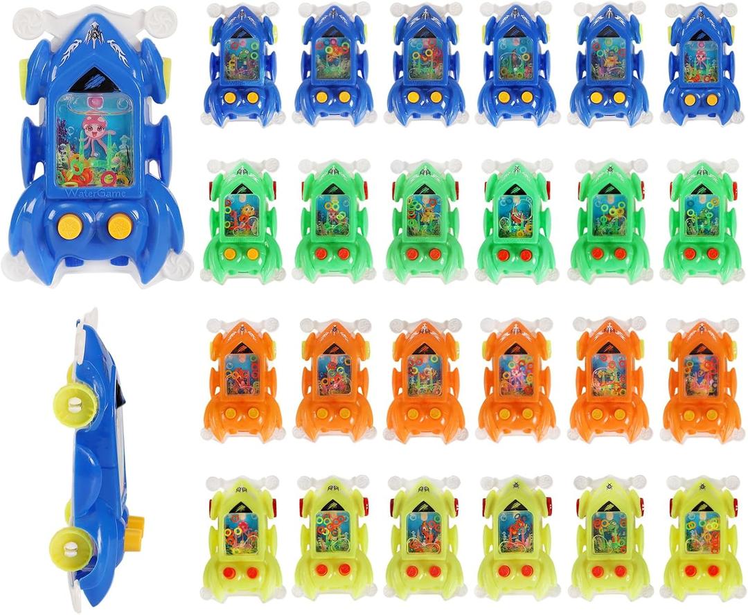 24 Pcs Water Ring Toss Handheld Games Race Car Party Favors Bulk Toys for Kids 3-5 4-8 8-12 Goodie Bags Stuffers Return Gifts for Kids Birthday Classroom Prize Box Rewards Party Supplies