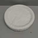 LRQSM 50 Pcs White Paper Plates 9 Inch Disposable Scalloped Dinner Plates White Dessert Plate Party Plate for Baby Shower, Wedding, Birthday