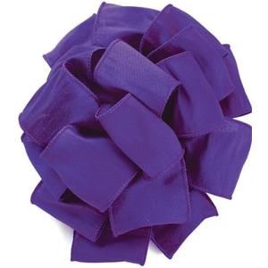 Offray Wired Edge Anisha Craft Ribbon, 4-Inch Wide by 10-Yard Spool, Purple