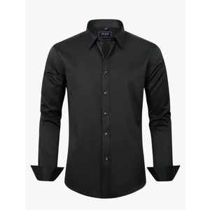J.VER Men's Dress Shirts Solid Long Sleeve Stretch Wrinkle-Free Formal Shirt Business Casual Button Down Shirts 4 XL