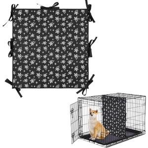 Soft Dog Crate Divider Panel (Divider Only, Without Crate), Thick Dog Kennel Divider with Ties, Dog Crates Accessories for Puppy Crate Training, 28.3" H x 27W (Flowers)