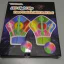 LED Light Up Scoring Catch Mitts Balls Game Paddle Toys Set