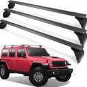 330lbs Heavy Duty Roof Racks 3PCS Fit for Jeep Wrangler JK JL Gladiator JT 2007-2026 Hard Top 2 & 4 Door W/Anti-Theft Lock Cross Bars for Tent Travel Bike Kayak Snowboard