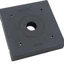 PBP Myard 6x6 Post Base Plate for Wood Post, Anti-UV Sturdy 1-inch Stand-Off Wood to Concrete Base Plate, Thickened Sides, Support Patio Decking, Pavilion, Porch, Handrail Railing (6" x 6", 1-Pack)