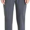 Scrubstar Women Straight Leg Scrub Pants Soft Stretch Drawstring Medical Uniform Bottom with Cargo Pockets Women Scrub Pant (Gray, L)