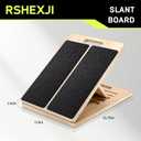 Wooden Slant Board for Calf Stretching Adjustable Incline Board for Squats, Ankle & Achilles Stretch, Physical Therapy Foot Stretcher, Non-Slip Wedge for Knees Over Toes, Balance & Mobility Training