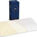 Talatex 2.7 inch Ultra Slim 100% Natural Premium Latex Pillow, Flat Ultra Thin Pillow for Stomach and Back Sleepers Helps Cervical Neck Alignment and Deeper Sleep, Size: 2.7"H (Queen)