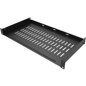 1U Vented Server Rack Shelf Disassembled 10 inches Deep No Lip