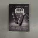 Dnogjo Wireless HDMI Transmitter and Receiver 4K, Plug & Play 2.4G/5G Portable Wireless HDMI Extender Kit, 1080P/60Hz for Video and Audio Streaming to Monitor from TV Box/PC/Laptop/Projector (Black)