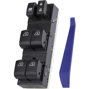 Vurkcy 25401-9N00D Front Power Window Switch Master Button Control Compatible with 2009-2012 Nissan Maxima, Infiniti 2007-2008 G35/ 2009-2013 G37/ 2011-2012 G25/ 2015 Q40 Orange Backlight 4 AUTO