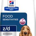 Hill's Prescription Diet z/d Skin/Food Sensitivities Dry Dog Food, Hydrolyzed Chicken, 25 lb. Bag