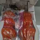 26" Triple Gourd Ceramic Table Lamps Set of 2,Modern Orange Bedside Lamps USB A+C Ports & AC Outlet Ceramic Nightstand Lamps for Bedroom, 3 Way Touch Control Contemporary Living Room End Tables