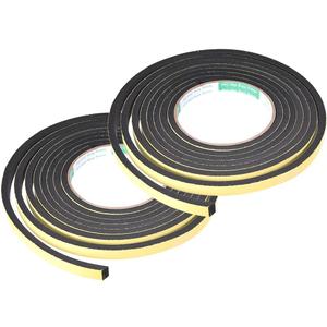 uxcell Sealing Foam Tape 10mm Wide 5mm Thick 3 M/9.8ft Long, Self Adhesive Weather Strip for Window Door Insulation, Pack of 2