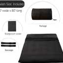 MAXYOYO Japanese Floor Futon Mattress Queen Size, Floor Mattress for Adults, Roll Up Folding Floor Mat, Diamond Patterned Japanese Futon, Black