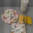BLUE PANDA 144 Piece Let's Fiesta Dinnerware Set for Cinco de Mayo Party Supplies, Taco Tuesday Decorations (Serves 24)