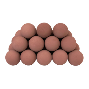 Ceramic Fire Balls for Gas Fire Pits, 4" Set of 12 Reusable Black Fireplace Balls for Indoor and Outdoor Fire Pits, Heaters, Traditional/Gas/Electric Fireplaces