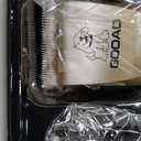 Dog Clippers for Grooming for Heavy Thick Hair&Coats,Low Noise Hair Trimmer,Rechargeable Cordless Pet Shaver, Dog Grooming Kit with Paw Trimmer Nail Grinder for Small Large Dogs (Gold & Black)