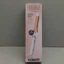 Conair Double Ceramic 1-Inch Curling Iron, 1-Inch Barrel Creates Classic Curls, Hair Curler for Use on Short, Medium, & Long Hair, White/Rose Gold