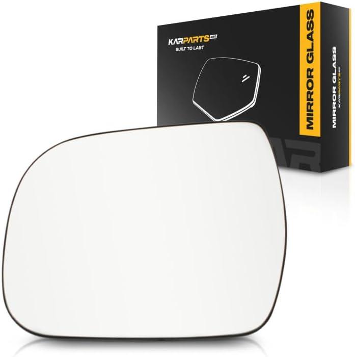 For Toyota Sienna 2011 12 13 2014 Mirror Glass Driver Side, Heated, w/Backing Plate, Flat Glass Type, Replacement For 8790608021