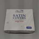 Satin Bassinet Sheets for Baby Girl Pink Bassinet Sheet for Baby Hair and Skin, Soft Silky Bassinet Sheet for Rectangle, Hourglass, Oval Cradle or Bassinet PadMattress, Pink, 2 Pack