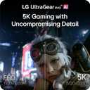LG 27GM950B-B 27-inch Ultragear evo 5K (5120 x 2880) IPS Mini-LED Gaming Monitor, 165Hz, 1ms, NVIDIA G-Sync, AMD FreeSync Premium, DisplayHDR1000, HDMI, DP, USB-C, Tilt/Height/Swivel/Pivot Stand