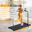 KASSADIN Walking Pad with Handle Bar, 2026 Upgrade Portable Small Treadmill with Handles for Home Small, 3.0HP Under Desk Walking Pad Treadmill with Incline, 0.6-7.6MPH, 350LBS