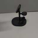 2026 3 in 1 Wireless Charging Station for Apple MagSafe Charger, 15W Fast Magnetic Mag-Safe Charger Stand for iPhone 17 16 15 14 13 12 17e Apple Watch AirPods Series, Gifts for Men (Black)