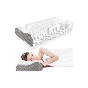 Cervical Neck Pillow for Pain Relief, Bed Pillows for Head Neck Shoulder Support, Ergonomic Cooling Pillow, Orthopedic Contour Pillow for Side Back Stomach Sleepers,Neck Support Memory Foam Pillows
