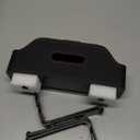 1 PC Backseat Organizer with Dual Cup Holder, Multi-function Tissue Hanging Box and 2 Hooks, Extra Rear Seat Road Trip Storage Accessories, Universal for Most Cars, Trucks, SUVs (Black)