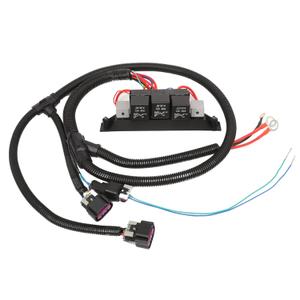 Dual Speed Electric Fan Control Wiring Harness Kit Compatible for Silverado Avalanche Suburban Tahoe Avalanche Fan Control Wiring Harness for Yukon Sierra Replaces#674-00923